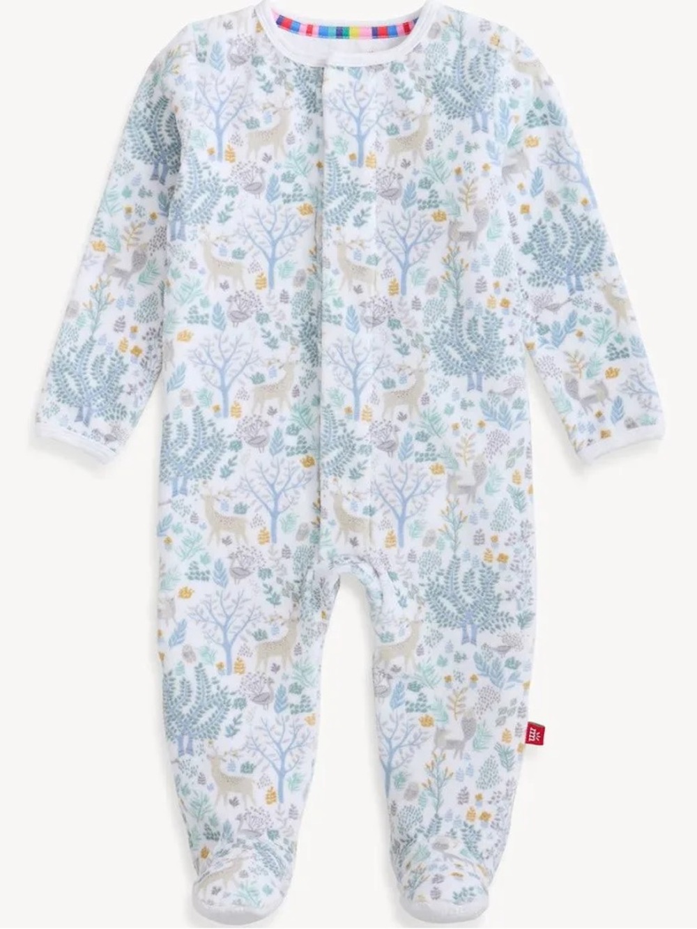Magnetic Me Imagine Forest velour magnetic footie pajama 18-24 month
